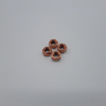 Set of 4 carburettor fixing nuts double body (1)